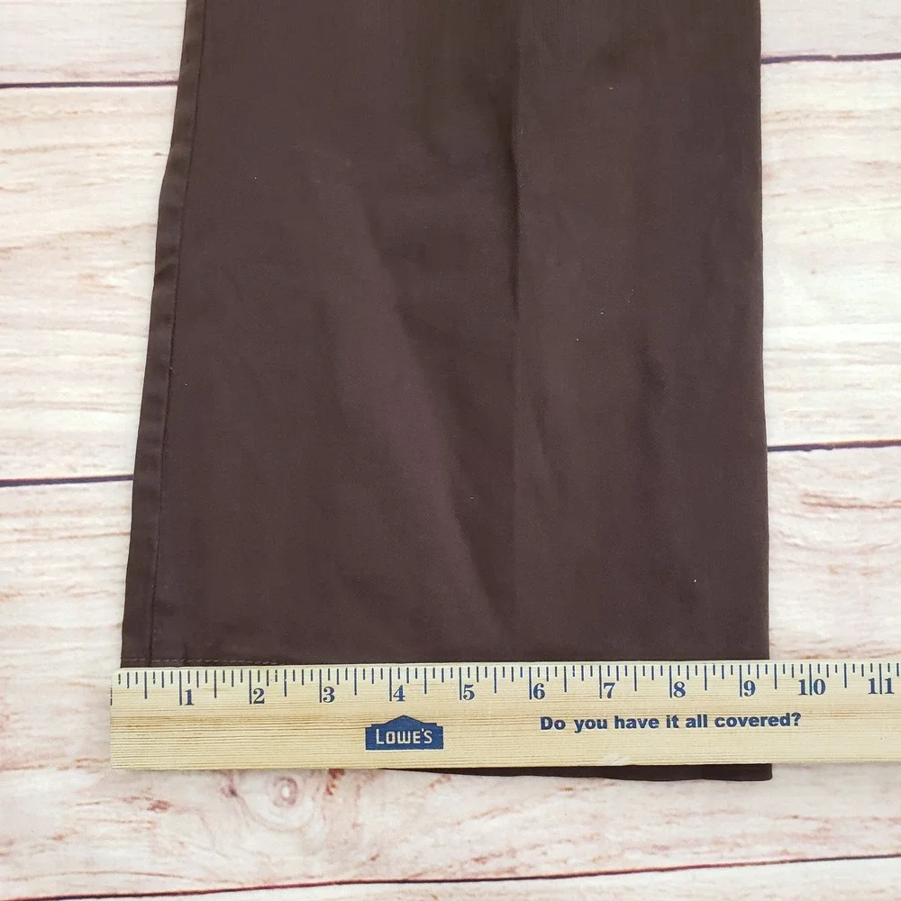Brandy Melville J Galt Pants Women Small Brown Wide Leg High Rise Trousers 27x30 - Picture 9 of 11